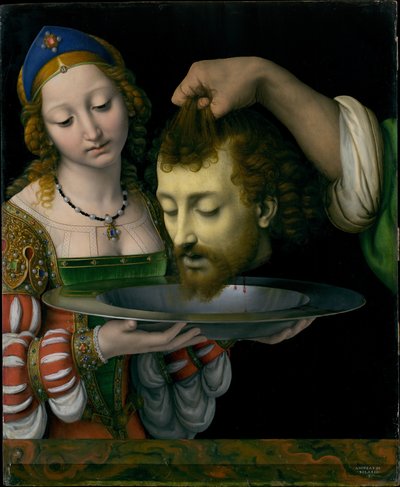 Salome met het hoofd van Johannes de Doper door Andrea Solari